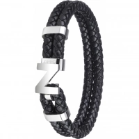 Браслет Zippo Steel Braided Leather Bracelet (20 см) купить в Нижнем Новгороде