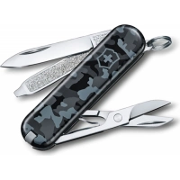 Нож перочинный Victorinox  Classic, сталь X55CrMo14, рукоять Cellidor®, синий камуфляж купить в Нижнем Новгороде