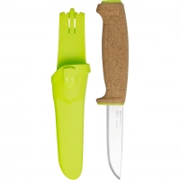 Нож с фиксированным лезвием Morakniv Floating Knife (S) Lime, сталь Sandvik 12C27, пробковая ручка купить в Нижнем Новгороде