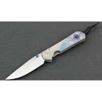 Нож складной Chris Reeve Large Sebenza 21 Almandine Cabochon, сталь CPM-S35VN, рукоять титан купить в Нижнем Новгороде