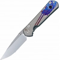 Нож складной Chris Reeve Large Sebenza 21 Ametyst Cabochon L21UN E Amethyst SS14, сталь CPM-S35VN, рукоять титан купить в Нижнем Новгороде