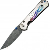 Нож складной Lg. Sebenza 21 Unique Seagrass Graphics, Raindrop Damascus купить в Нижнем Новгороде