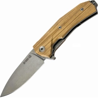 Нож складной LionSteel KUR UL Olive Wood Flipper, сталь Uddeholm Sleipner®, рукоять оливковое дерево купить в Нижнем Новгороде