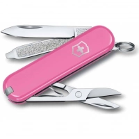 Нож Victorinox Classic SD Colors, Cherry Blossom (0.6223.51G) розовый, 7 функций 58мм купить в Нижнем Новгороде