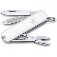 Нож Victorinox Classic SD Colors, Falling Snow (0.6223.7G) белый, 7 функций 58мм купить в Нижнем Новгороде