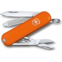 Нож Victorinox Classic SD Colors, Mango Tango (0.6223.83G) оранжевый, 7 функций 58мм купить в Нижнем Новгороде