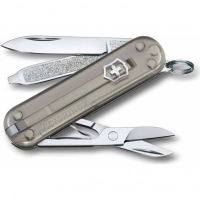 Нож Victorinox Classic SD Colors, Mystical Morning (0.6223.T31G) серый полупрозрачный, 7 функций 58мм купить в Нижнем Новгороде