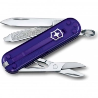 Нож Victorinox Classic SD Colors, Persian Indigo (0.6223.T29G) фиолетовый полупрозрачный, 7 функций 58мм купить в Нижнем Новгороде