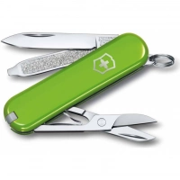 Нож Victorinox Classic SD Colors, Smashed Avocado (0.6223.43G) светло-зелёный, 7 функций 58мм купить в Нижнем Новгороде