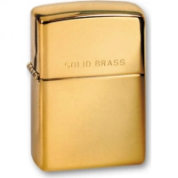 Зажигалка ZIPPO High Polish Brass, латунь, золотистый, глянцевая, 36х56х12 мм купить в Нижнем Новгороде